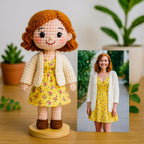 Custom Crochet Doll from Photo – Personalized Gift for Mom