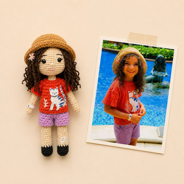 Custom Look Alike Crochet Doll – Personalized Birthday Surprise Gift