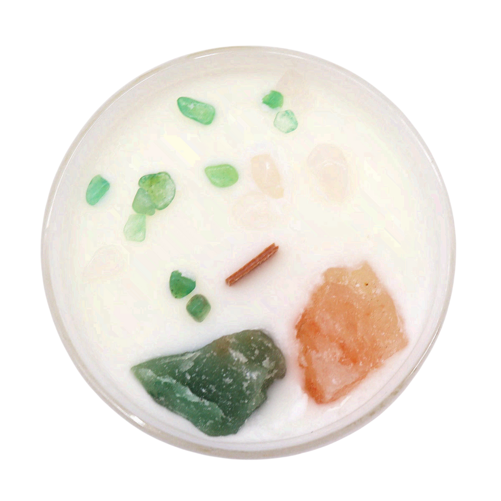 Chakra Crystal Candles - Heart Chakra