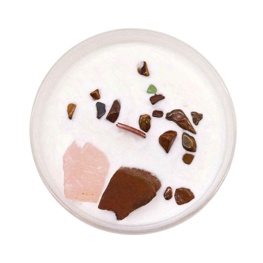 Chakra Crystal Candles - Sacred Chakra