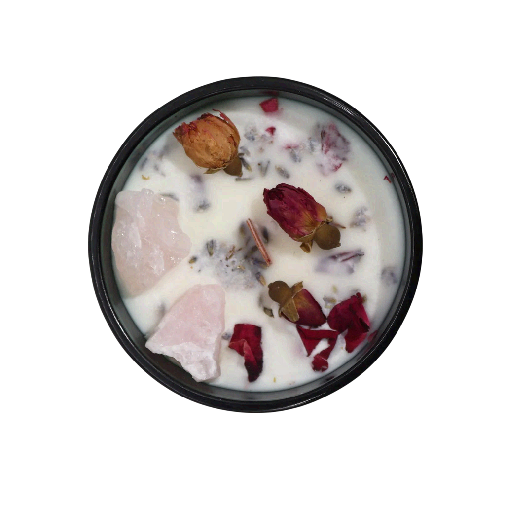 Hop Hare Crystal Magic Flower Candle - The Lovers