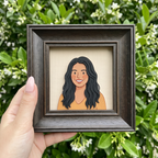 Custom Mom Clay Portrait Framed Print – Personalized Mother's Day Gift
