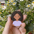 Custom Mom Clay Portrait Keychain – Personalized Mother Gift