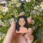 Custom Mom Clay Portrait Keychain – Personalized Mother's Day Gift