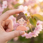 Custom Mom Clay Portrait Fridge Magnet – Personalized Mother Gift