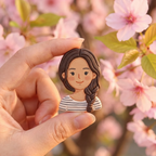 Custom Mom Clay Portrait Fridge Magnet – Personalized Mother's Day Gift