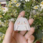 Custom Pet Clay Portrait Keychain – Personalized Gift for Pet Lovers