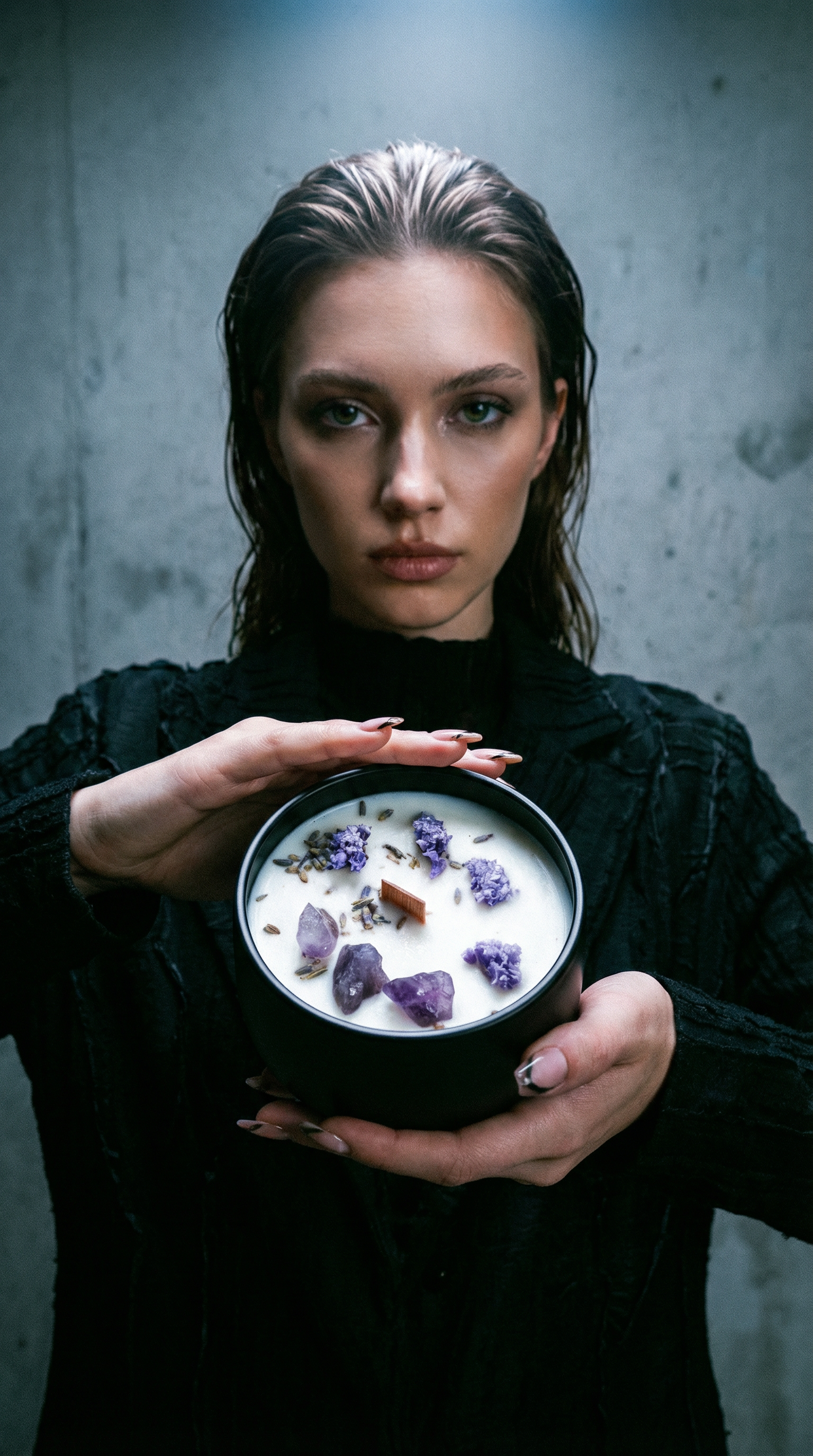 Hop Hare Crystal Magic Flower Candle - The Moon