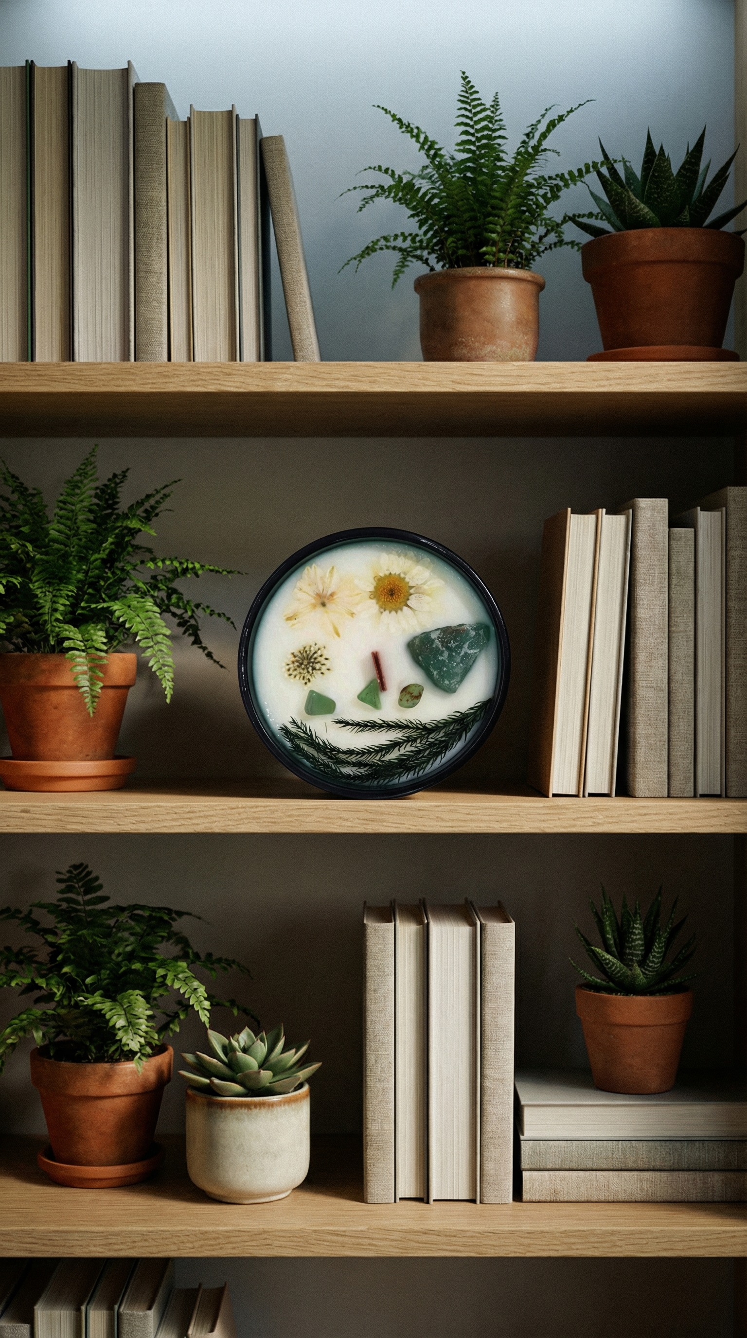 Hop Hare Crystal Magic Flower Candle - The Magician