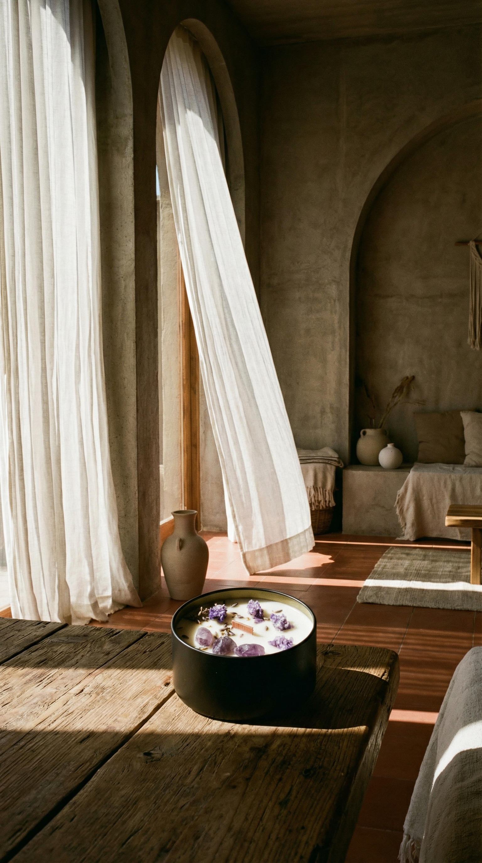 Hop Hare Crystal Magic Flower Candle - The Moon