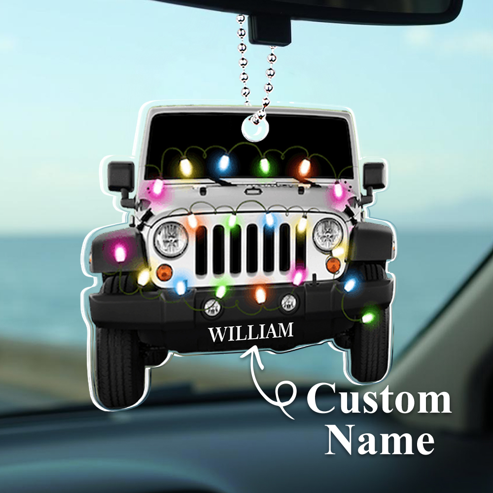 Personalized Name Gifts for Christmas Acrylic Car Ornament