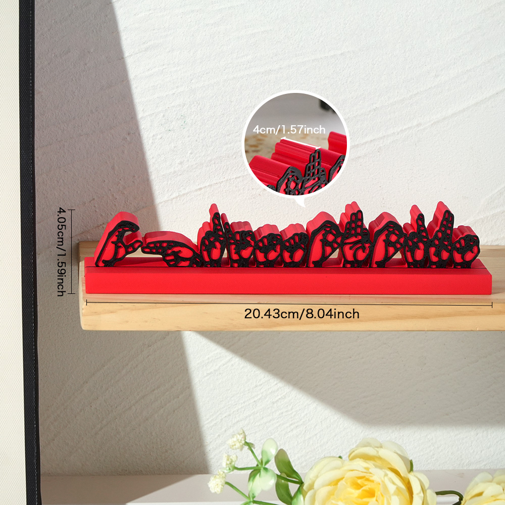 Personalized Gifts for Teacher 3D Printed Desk Language Plate Sign