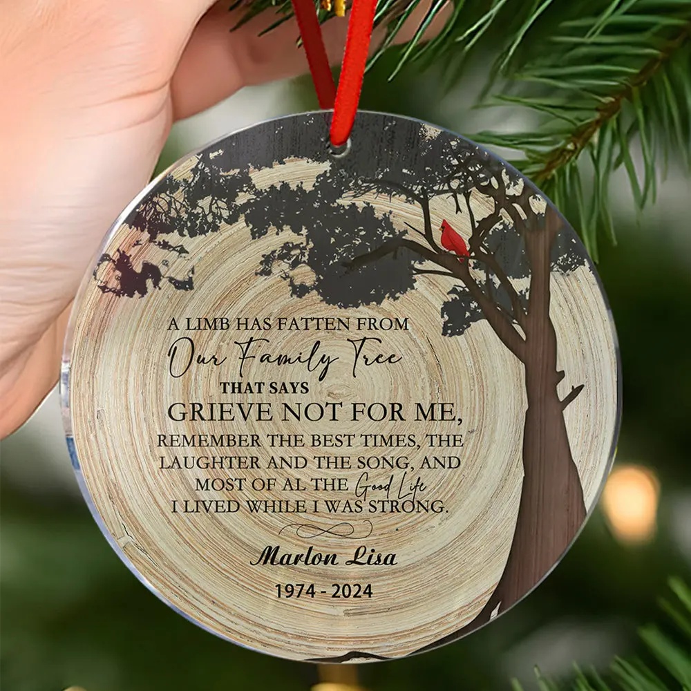 Personalized Gifts for Christmas Memorial Ornaments Loss of Loved One