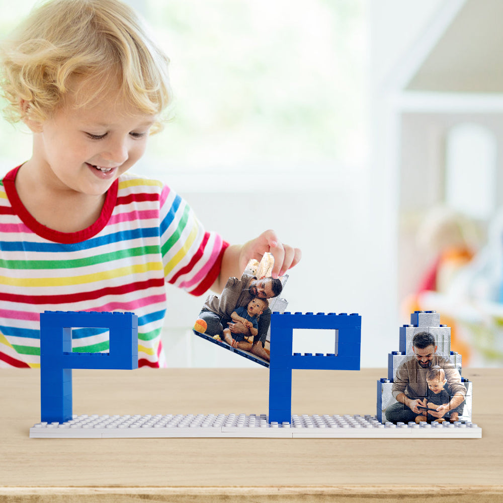 Personalized Gifts for Dad Building Brick Puzzles