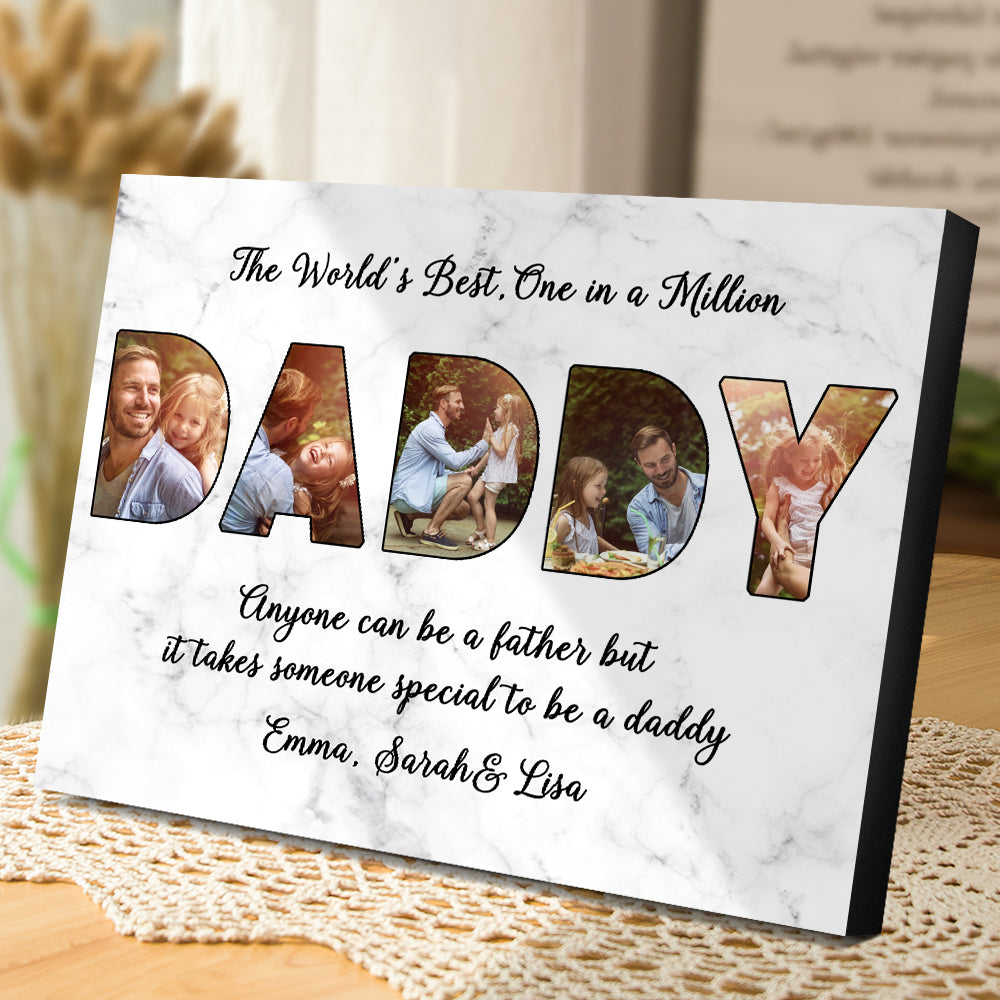 Custom Photo Gifts for Dad Letter Collage Frame