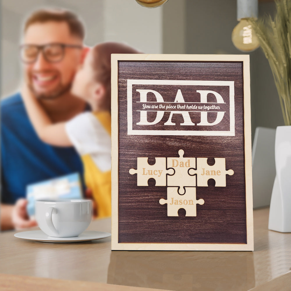 Personalized Gifts for Dad Puzzle Plaque