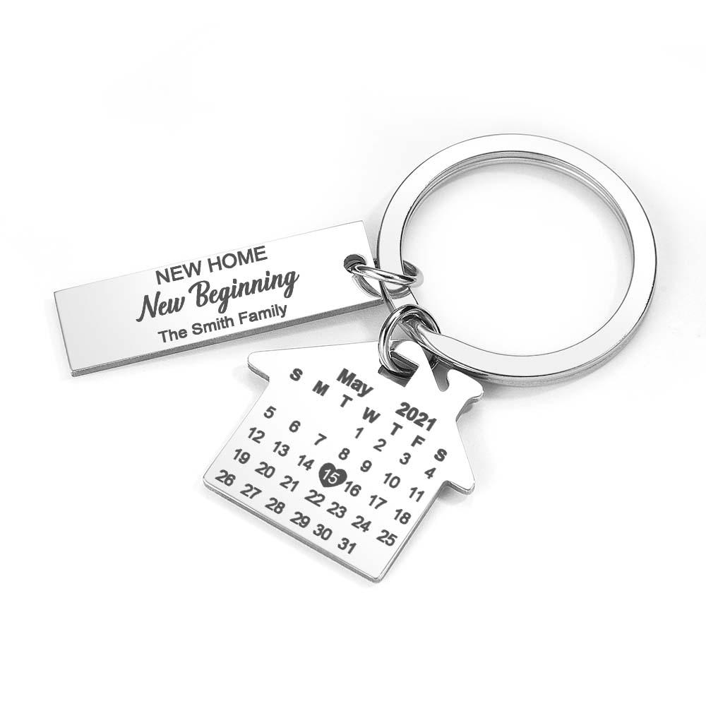 Custom Name Gifts for Friend Calendar Memories Keychain