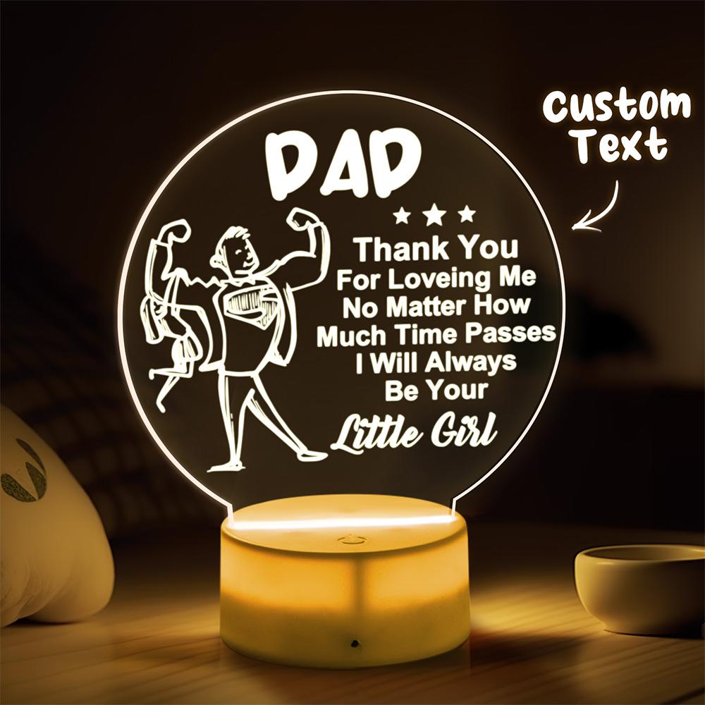 Personalized Gifts For Dad Night Light