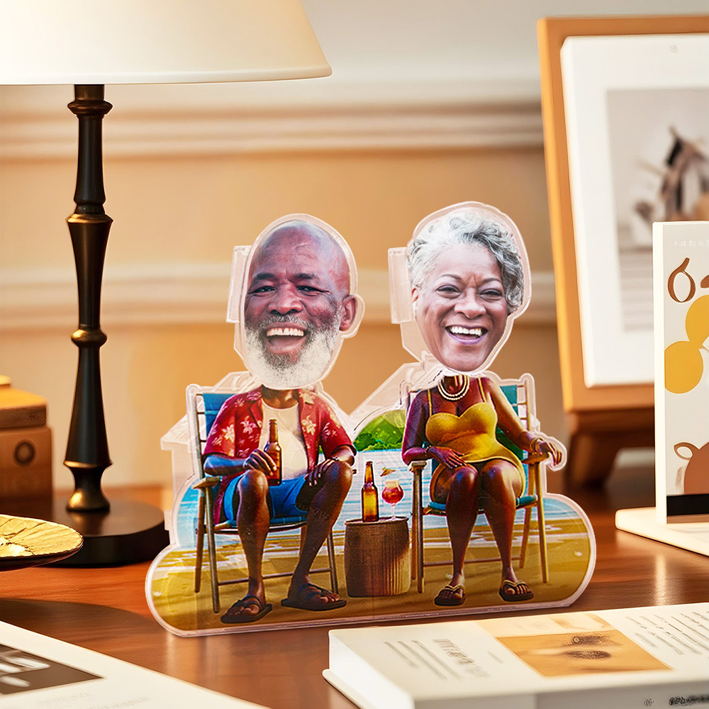 Custom Face Gifts for Dad and Mom Shaking Head Standee