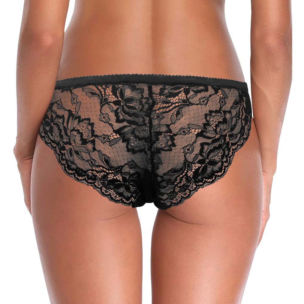 Custom Face Gifts for Hers Underwear Heart Lace Women Panties