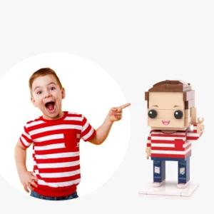 Full Body Customizable 1 Person Custom Brick Figures Small Particle Block Toy Cute Kids