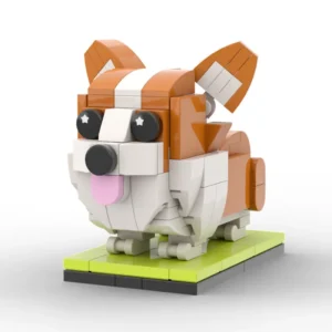 Fully Body Customizable Corgi 1 Dog Photo Custom Brick Figures Small Particle Block Brick Me Figures Customized Corgi Only