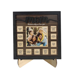 Personalized Wooden Ornament 12 Reasons Why We Love You Plaque Unique Gift for Mom
