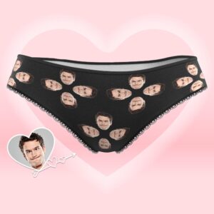 Custom Face Underwear for Her Personalized Multiple Color Women's Classic Thongs Lingerie Valentine Gift for Her