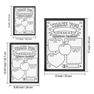 Back to School DIY Coloring Sign Teacher Appreciation Gifts