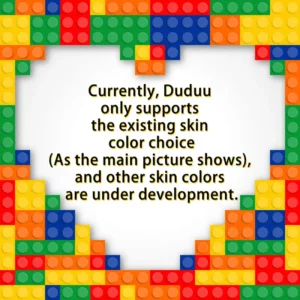 Full Body Customized 1 Person Cute Duddu Brick Figures Valentine's Day Gift Birthday Gift