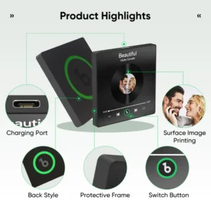 FridgeBeats Framed Custom Music & Photo Fridge Magnet FridgeBeats 4.0 Pro Supports Bluetooth Connectivity
