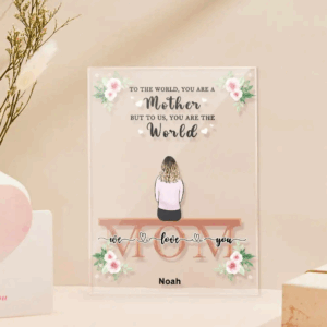Custom Photo Acrylic Plaque For Mom