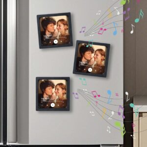 Customizable Photo Music Fridge Magnet for Personalized Gifts