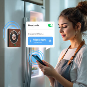 FridgeBeats Frameless New 4.0 Upgrade Custom Music Fridge Magnet Vinyl Player Style Fridge Magnet Gift for Lover