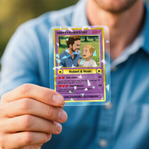 Custom Father's Day Poke Card Father's Day Gift For Dad Custom Poke Present