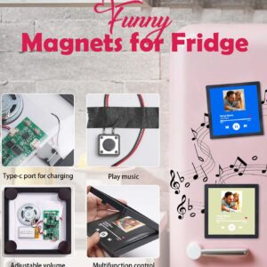 Personalized Photo Music Fridge Magnet for Unique Home Decor