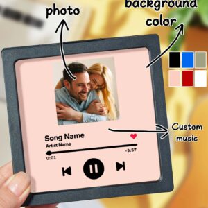 Personalized Photo Music Fridge Magnet for Unique Home Decor