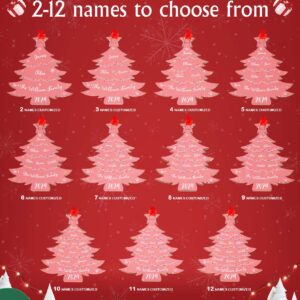 Personalized Christmas Tree Ornament with Family Names Acrylic Ornament for Christmas Gifts