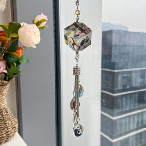 Custom Car Pendant Photo Car Hanging Ornaments Car Accessories Gifts for Dad Drivers