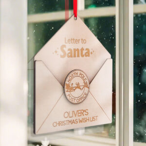 Personalized Christmas List Ornament Santa Letter Christmas Ornament for Christmas Gifts
