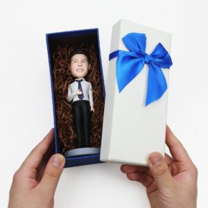 Christmas gifts Sexy Christmas Woman with Christmas Tree Custom Bobblehead With Engraved Text