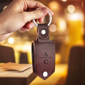 Father's Day Keychain Personalized Date Keychain with Photo Calendar Gifts for Dad