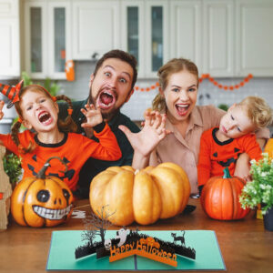 Halloween 3D Pop Up Card Cemetery Pattern Pop Up Greeting Card