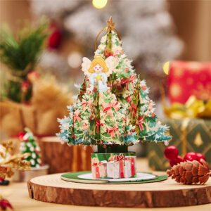 Angel Christmas Tree Ornaments Christmas 3D Pop Up Greeting Card