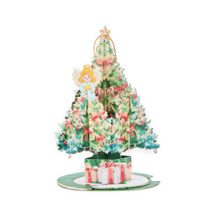 Angel Christmas Tree Ornaments Christmas 3D Pop Up Greeting Card