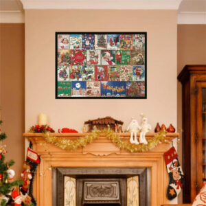 Advent Calendar Christmas Jigsaw Puzzle - 24 Boxes Christmas Countdown Puzzle Toy Gift for Kid Adult