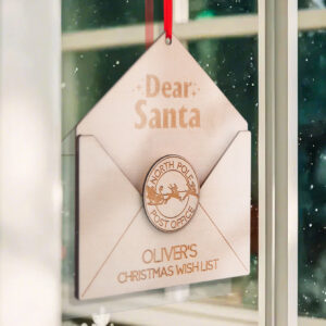Personalized Christmas List Ornament Santa Letter Christmas Ornament for Christmas Gifts