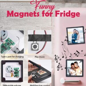 Customizable Photo Music Fridge Magnet for Personalized Gifts