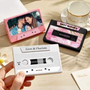Personalized Vintage Recordable Cassette Phonograph Music Box Birthday Card Wish Christmas Gift Anniversary Birthday Gift For Bestie