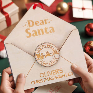 Personalized Christmas List Ornament Santa Letter Christmas Ornament for Christmas Gifts